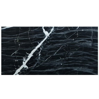 TCSC | Alexandrette Black Marble Polished Floor and Wall Tile - Large Format - Livfloors Collection