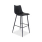 Moe's BLACK ALIBI BAR STOOL- SET OF TWO (BLACK)