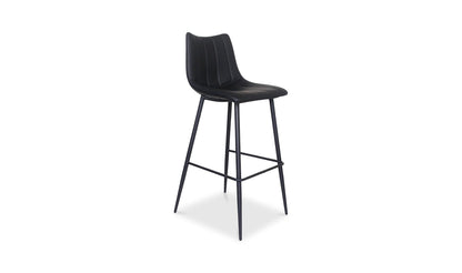 Moe's BLACK ALIBI BAR STOOL- SET OF TWO (BLACK)