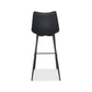 Moe's BLACK ALIBI BAR STOOL- SET OF TWO (BLACK)