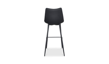 Moe's BLACK ALIBI BAR STOOL- SET OF TWO (BLACK)