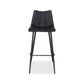 Moe's BLACK ALIBI BAR STOOL- SET OF TWO (BLACK)