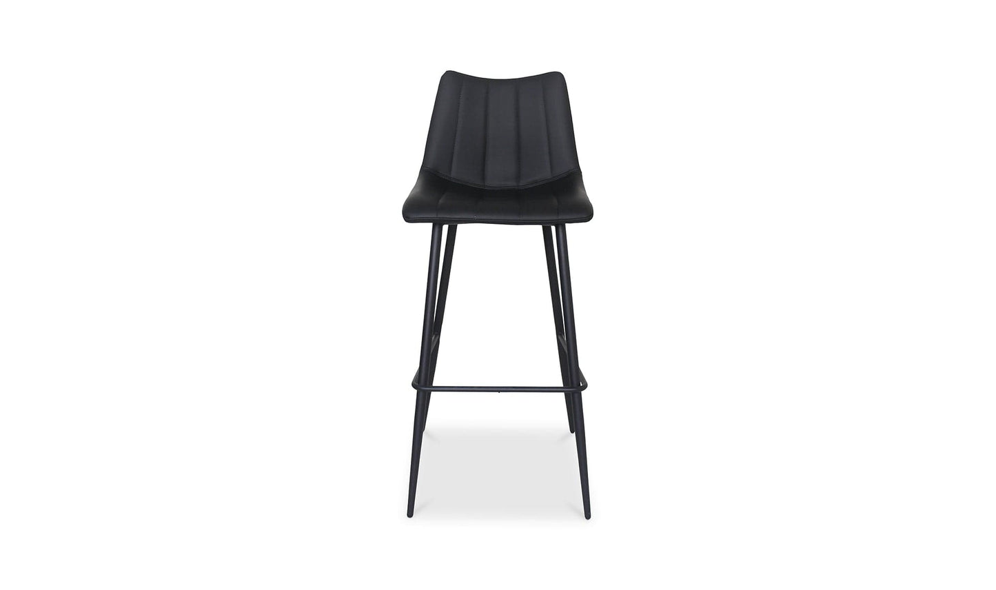 Moe's BLACK ALIBI BAR STOOL- SET OF TWO (BLACK)