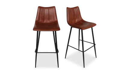 Moe's BROWN ALIBI BAR STOOL- SET OF TWO (BROWN)