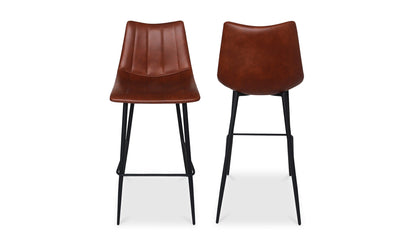 Moe's BROWN ALIBI BAR STOOL- SET OF TWO (BROWN)