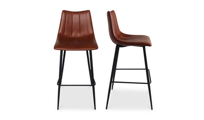 Moe's BROWN ALIBI BAR STOOL- SET OF TWO (BROWN)