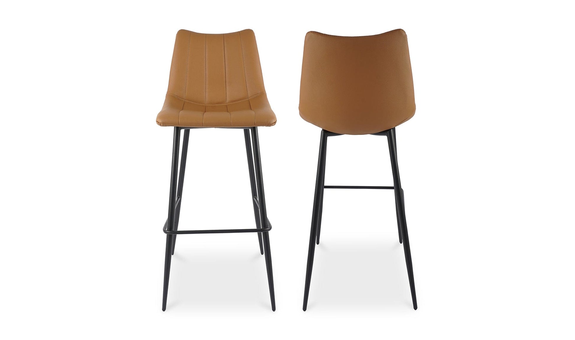 Moe's TAN ALIBI BAR STOOL- SET OF TWO (TAN)