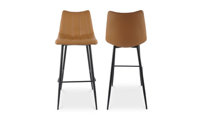 Moe's TAN ALIBI BAR STOOL- SET OF TWO (TAN)