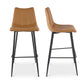 Moe's TAN ALIBI BAR STOOL- SET OF TWO (TAN)