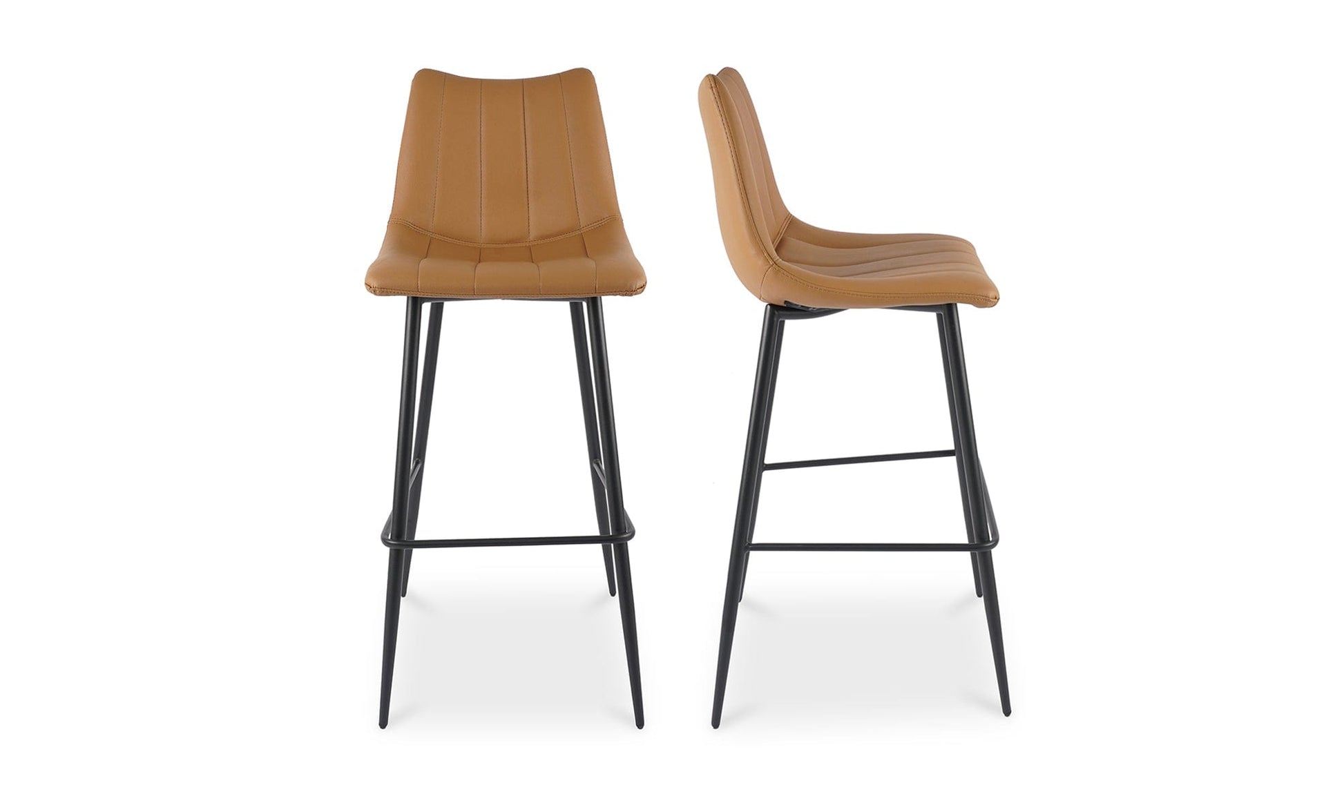 Moe's TAN ALIBI BAR STOOL- SET OF TWO (TAN)