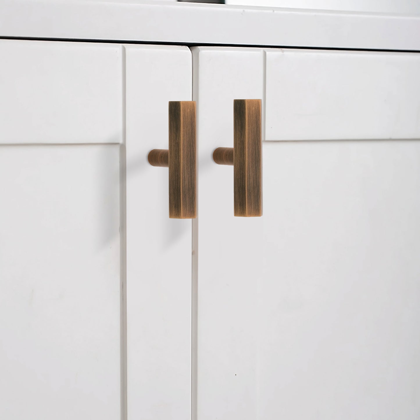 Solid Brass Hexagonal T Knob Handles