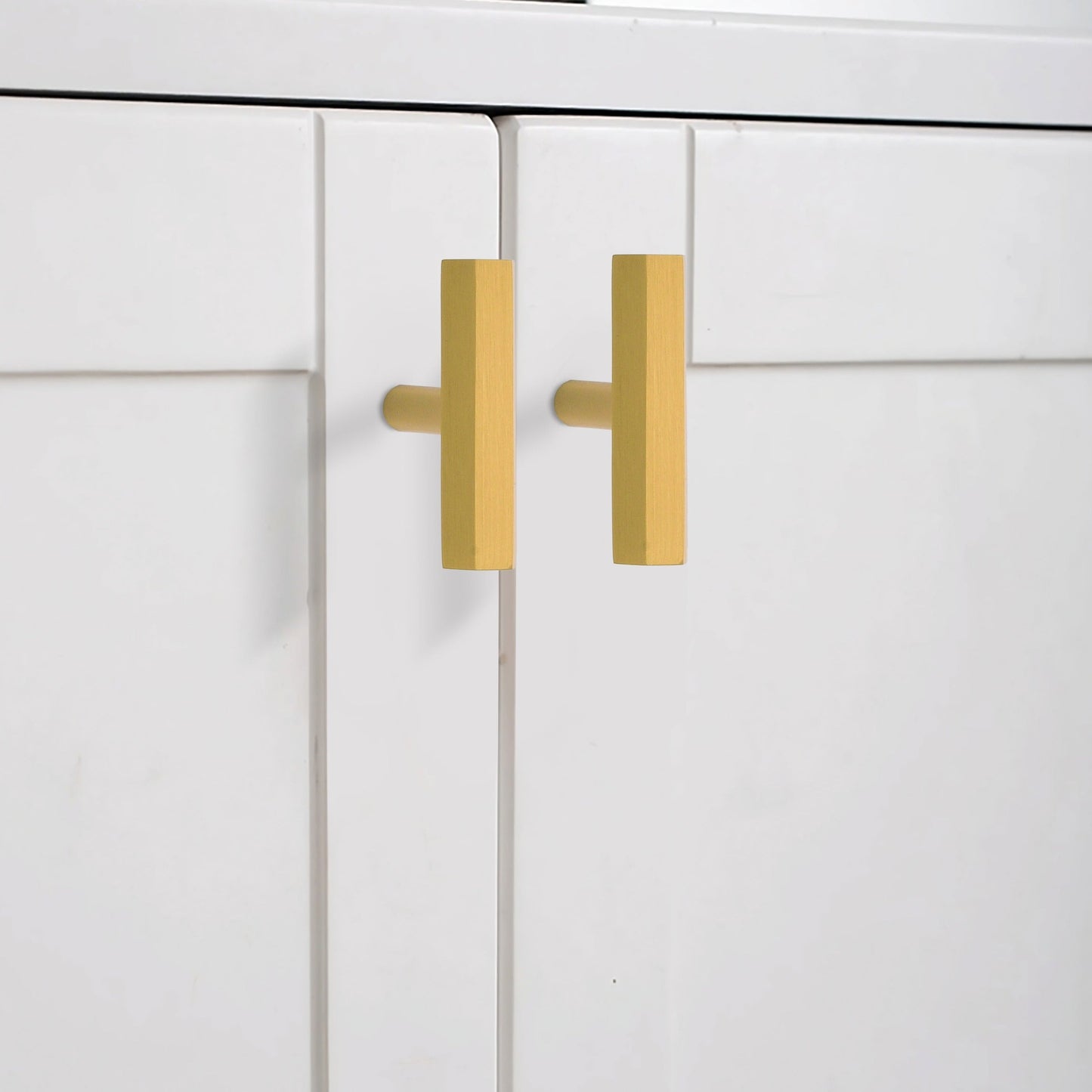 Solid Brass Hexagonal T Knob Handles