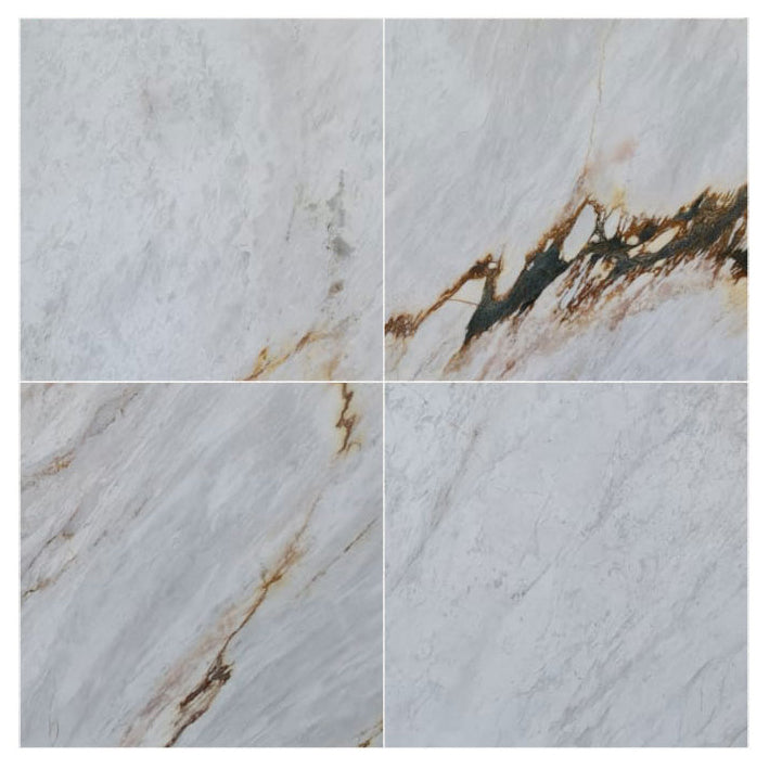 TCSC | Alpina White Marble Polished Floor and Wall Tile - Large Format - Livfloors Collection