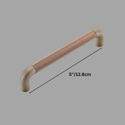 Residence Supply Hole to Hole: 5" / 12.8cm / Brown Alyma Knob & Pull Bar