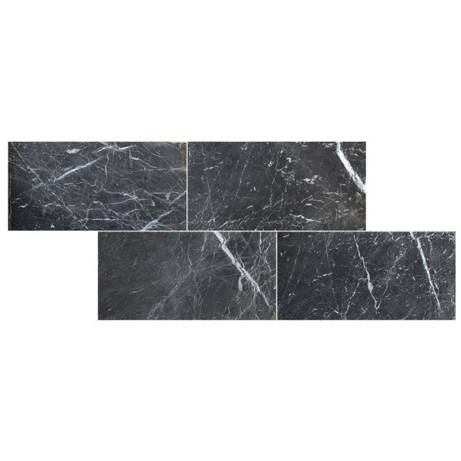 TCSC | Amanos Black Marble Polished Floor and Wall Tile - Large Format - Livfloors Collection