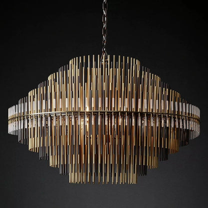 Residence Supply Large - 41.7" x 29.9" / 106cm x 76cm / Cool Light (6000K) / Nickel Finish Amara Round Chandelier