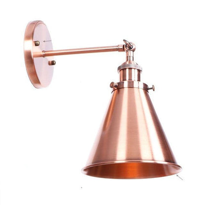 Residence Supply Rose Gold Narrow Cone / 4W Ancien Wall Lamp