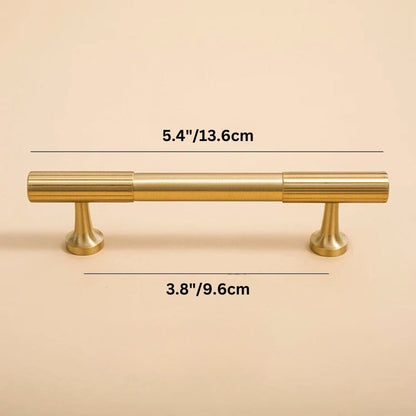 Residence Supply Hole To Hole: 3.8" / 9.6cm Aniq Brass Knob & Pull Bar