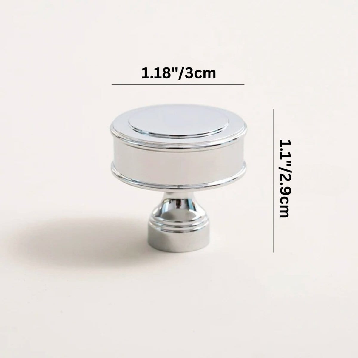 Residence Supply Knob: 1.18" x 1.1" / 3 x 2.9cm Anzu Knob & Pull Bar