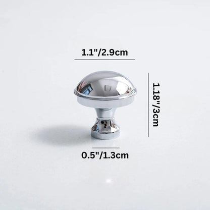 Residence Supply Knob: 1.1" x 1.18" / 2.9 x 3cm Anzu Knob & Pull Bar