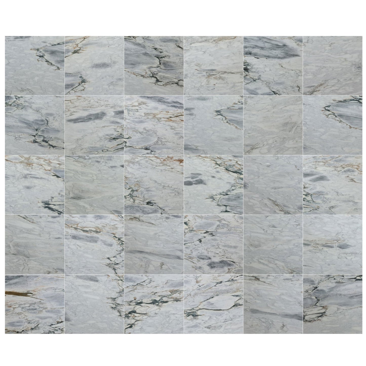 TCSC | Aqua White Exotic Marble Polished Floor and Wall Tile - Large Format - Livfloors Collection