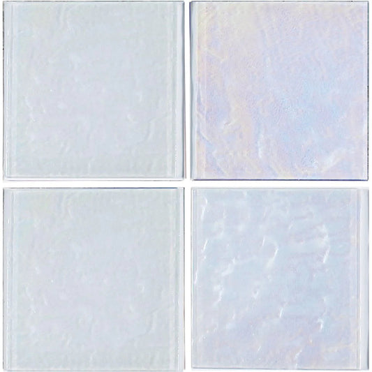 TCSC | White 6"x6" Glass Pool Tile Elegant Glass Series - Aquatica Collection