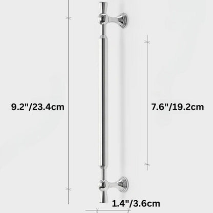 Residence Supply Hole to Hole: 7.6"/19.2cm / Chrome Arciv Knob & Pull Bar