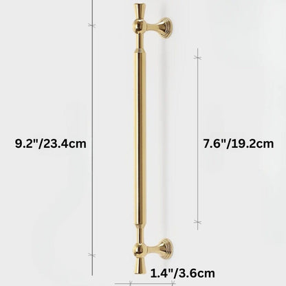 Residence Supply Hole to Hole: 7.6"/19.2cm / Golden Arciv Knob & Pull Bar