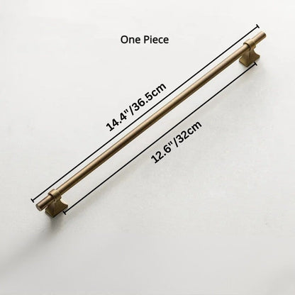 Residence Supply Hole To Hole: 12.6" / 32cm Atiq Brass Knob & Pull Bar