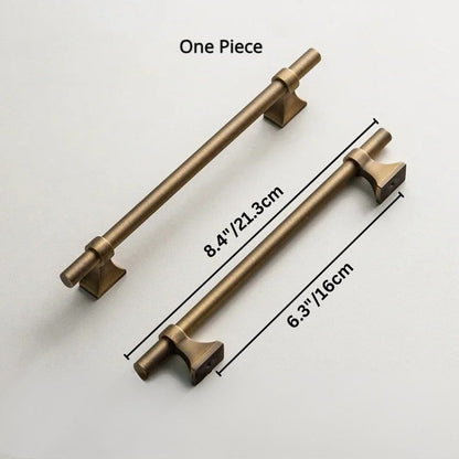 Residence Supply Hole To Hole: 8.8" / 22.4cm Atiq Brass Knob & Pull Bar