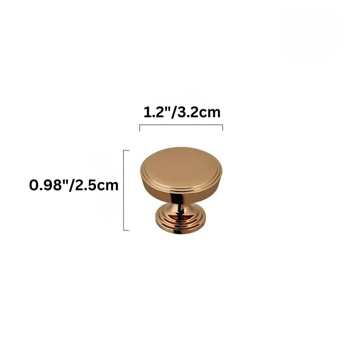 Residence Supply Knob: 1.2" x 0.98" / 3.2 x 2.5cm / A Ayas Knob & Pull Bar