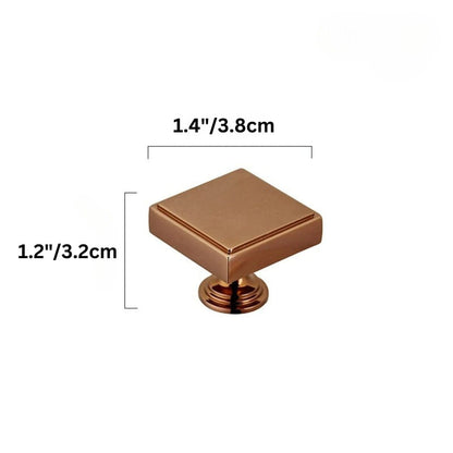 Residence Supply Knob: 1.4" x 1.2" / 3.8 x 3.2cm / B Ayas Knob & Pull Bar