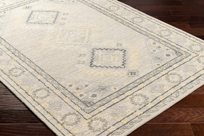 Alena Gray Wool Blend Area Rug.