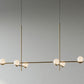 Residence Supply Gold - 6 Heads - 47.2" x 24.4" / 120cm x 62cm - 36W / Neutral White Light Baer Pendant Light