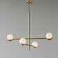 Residence Supply Gold - 4 Heads - 23.6" x 24.4" / 60cm x 62cm - 24W / Neutral White Light Baer Pendant Light