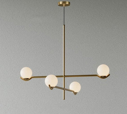 Residence Supply Gold - 4 Heads - 23.6" x 24.4" / 60cm x 62cm - 24W / Neutral White Light Baer Pendant Light