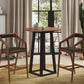 Moe's Bar stool PADMA BAR STOOL BLACK VEGAN LEATHER