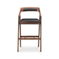 Moe's Bar stool PADMA BAR STOOL BLACK VEGAN LEATHER