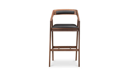 Moe's Bar stool PADMA BAR STOOL BLACK VEGAN LEATHER