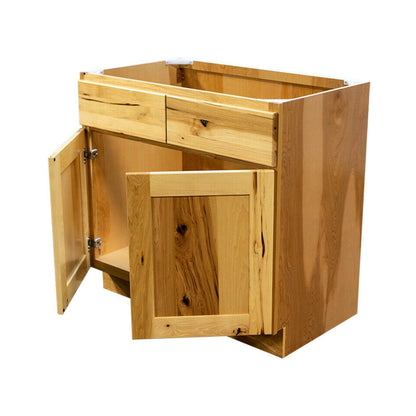 Riley & Higgs Bathroom Vanity 30 Inch Hickory Shaker Single Sink Bathroom Vanity