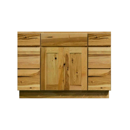 Riley & Higgs Bathroom Vanity 48 Inch Hickory Shaker Single Sink Bathroom Vanity with Drawers