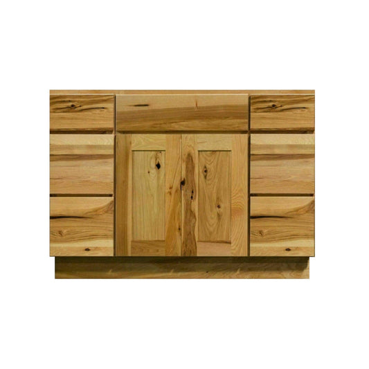 Riley & Higgs Bathroom Vanity 54 Inch Hickory Shaker Single Sink Bathroom Vanity with Drawers