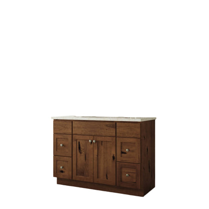 Riley & Higgs Bathroom Vanity 60 Inch Rustic Shaker Single Sink Bathroom Vanity with Drawers