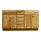 Riley & Higgs Bathroom Vanity 72 Inch Hickory Shaker Double Sink Bathroom Vanity with Drawers