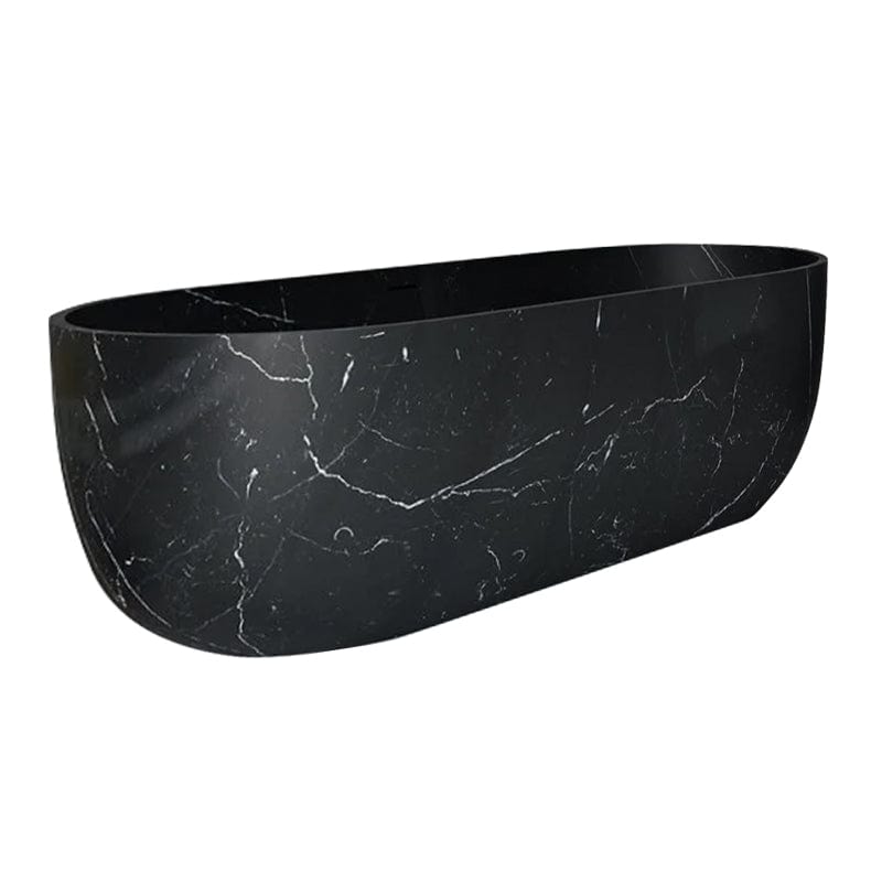 Villohome | Online Flooring Shop Bathtubs Marble / (W)32" (L)72" (H)20" / Polished Alexandrette Black Marble Bathtub Hand-carved from Solid Marble Block (W)32" (L)72" (H)20" Alexandrette Black Marble Bathtub Hand-carved from Solid Marble Block (W)32" (L)72" (H)20"