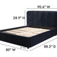 Moe's Bed SAMARA KING BED - BLUE