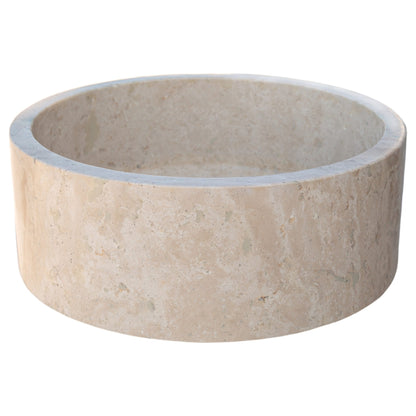 TCSC | Natural Stone Beige Travertine Above Vanity Bathroom Sink Honed (D)16" (H)6" (Copy)