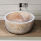 TCSC | Natural Stone Beige Travertine Self-Rimming Above vanity or Drop-in Bathroom Sink (Copy)