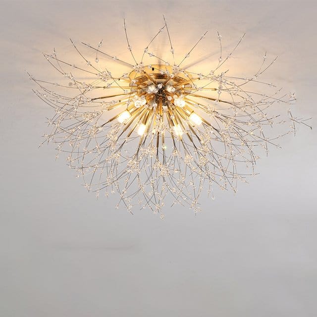 Residence Supply Gold - 6 Heads - 23.6" x 12.9" / 60cm x 33cm / Cool White - With No Remote Bellatrix Ceiling Light