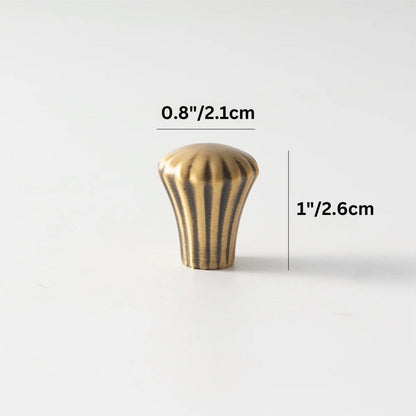 Residence Supply Knob: 0.8" x 1" / 2.1 x 2.6cm / Light Bronze Berdo Knob & Pull Bar